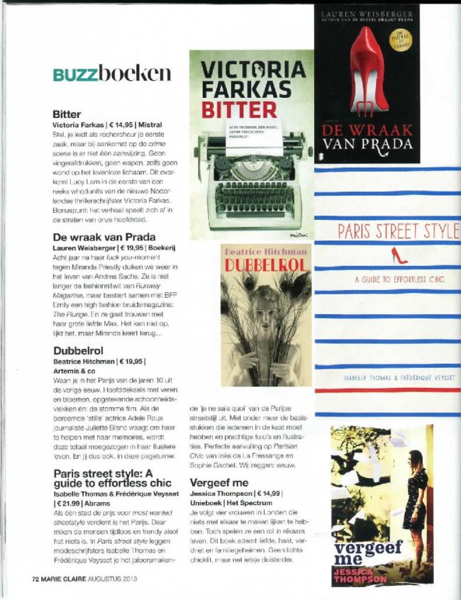 Speaking of 'Paris Street Style' in Marie Claire Netherland