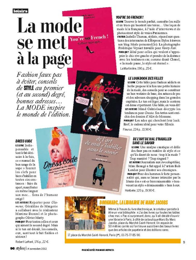 Speaking of 'You're so french' in Styles magazine
